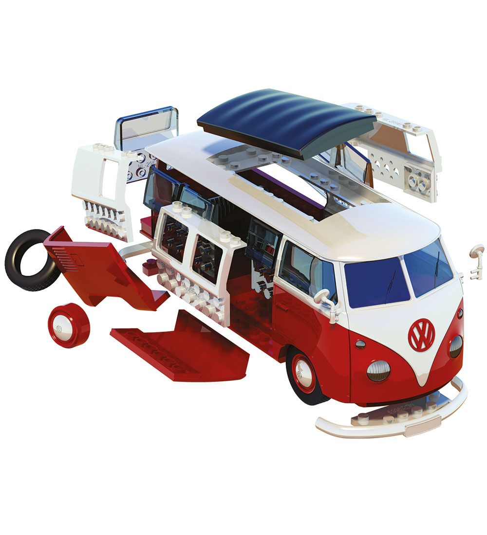Airfix Set - QUICKBUILD - VW Camper Van J6017 - 52 Parts - Red