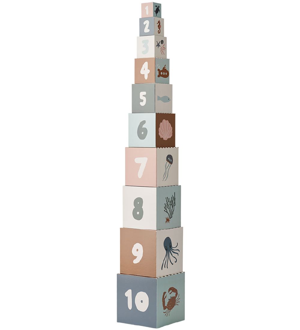 Liewood Stacking Blocks - 10 pcs - Aaren - Sea Creature/Sandy