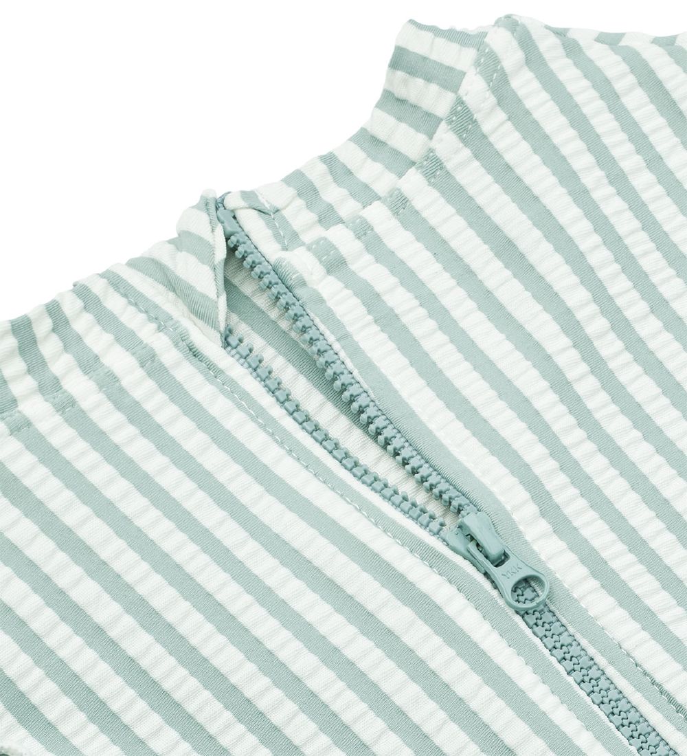 Liewood Swimsuit - Sille - UV40+ - Sea Blue/White