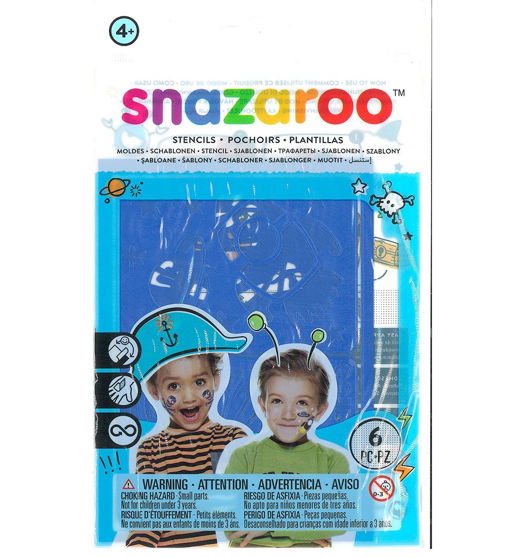 Snazaroo Makeup Color - Templates For Face Paint - 6 pcs