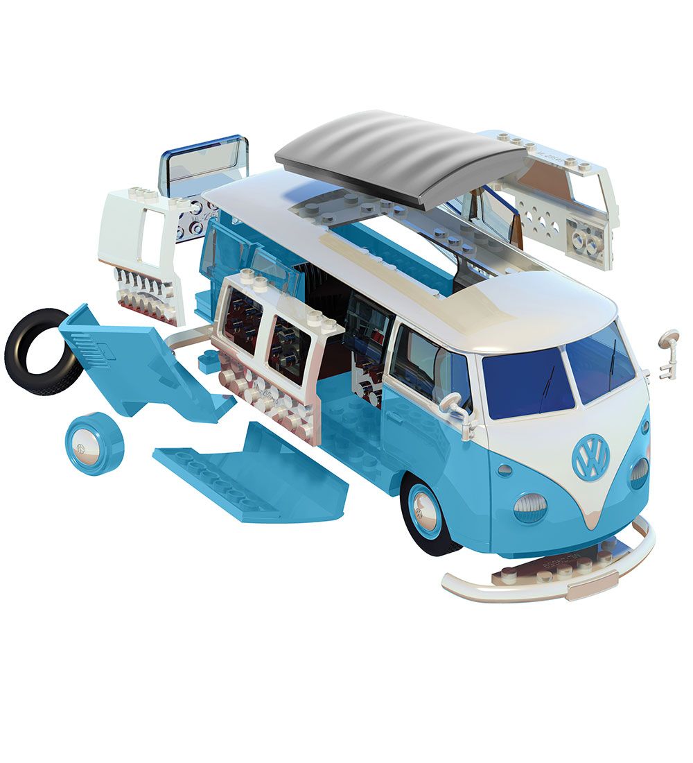 Airfix Set - QUICKBUILD - VW Camper Van J6024 - 52 Parts - Blue