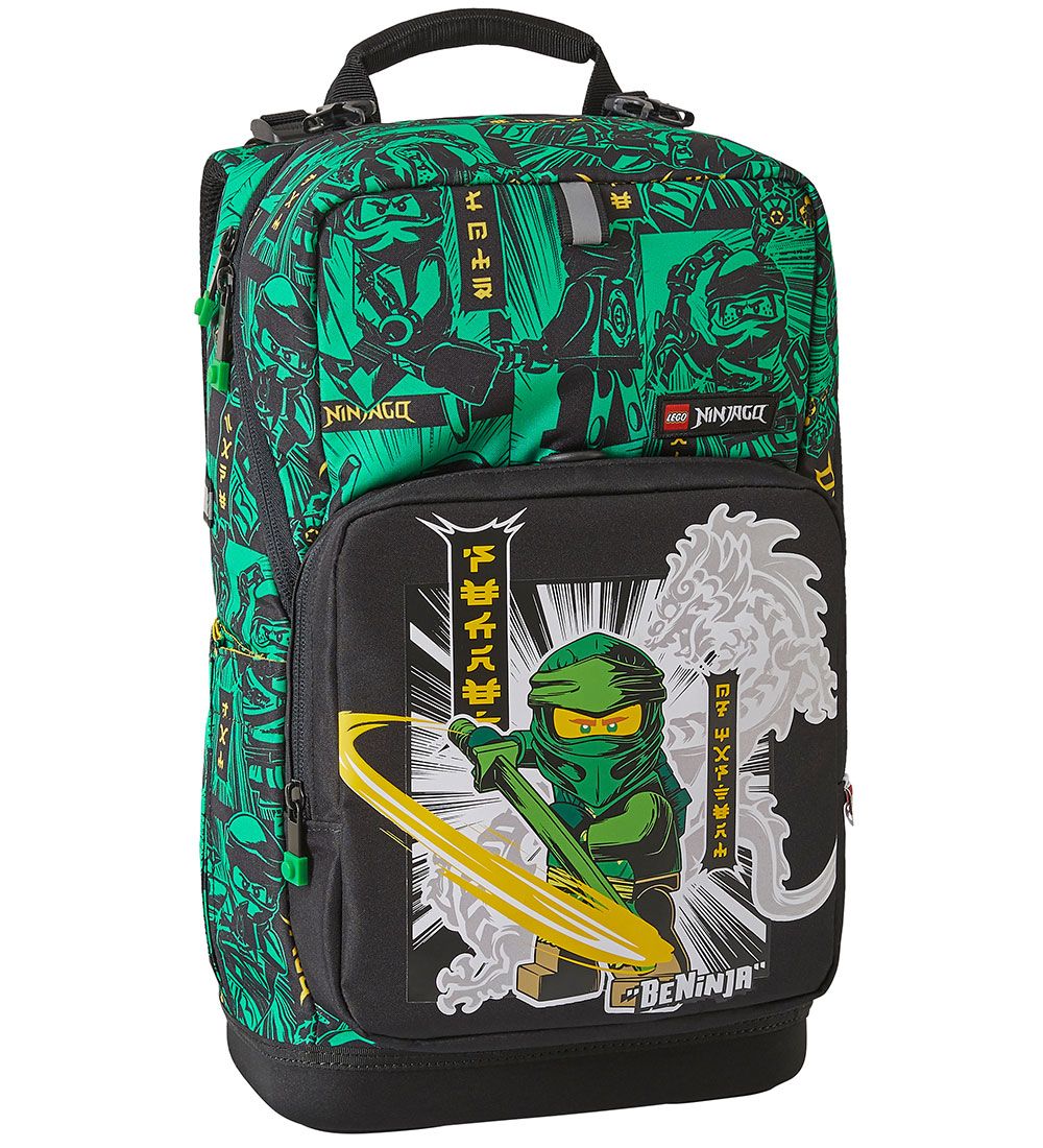 Cartable av. Sac de gymnastique LEGO® Ninjago - Optimo - Noir/Ve