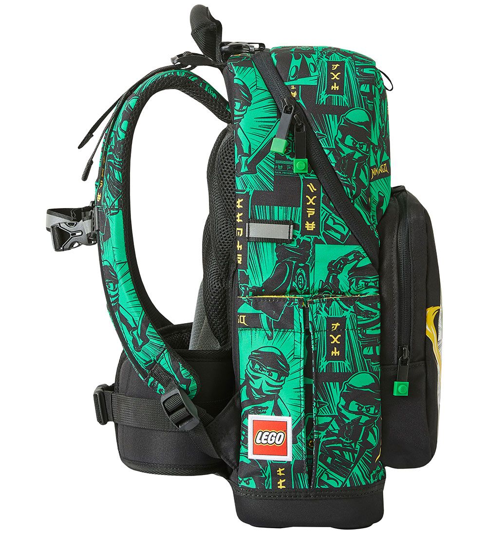 Cartable av. Sac de gymnastique LEGO® Ninjago - Optimo - Noir/Ve