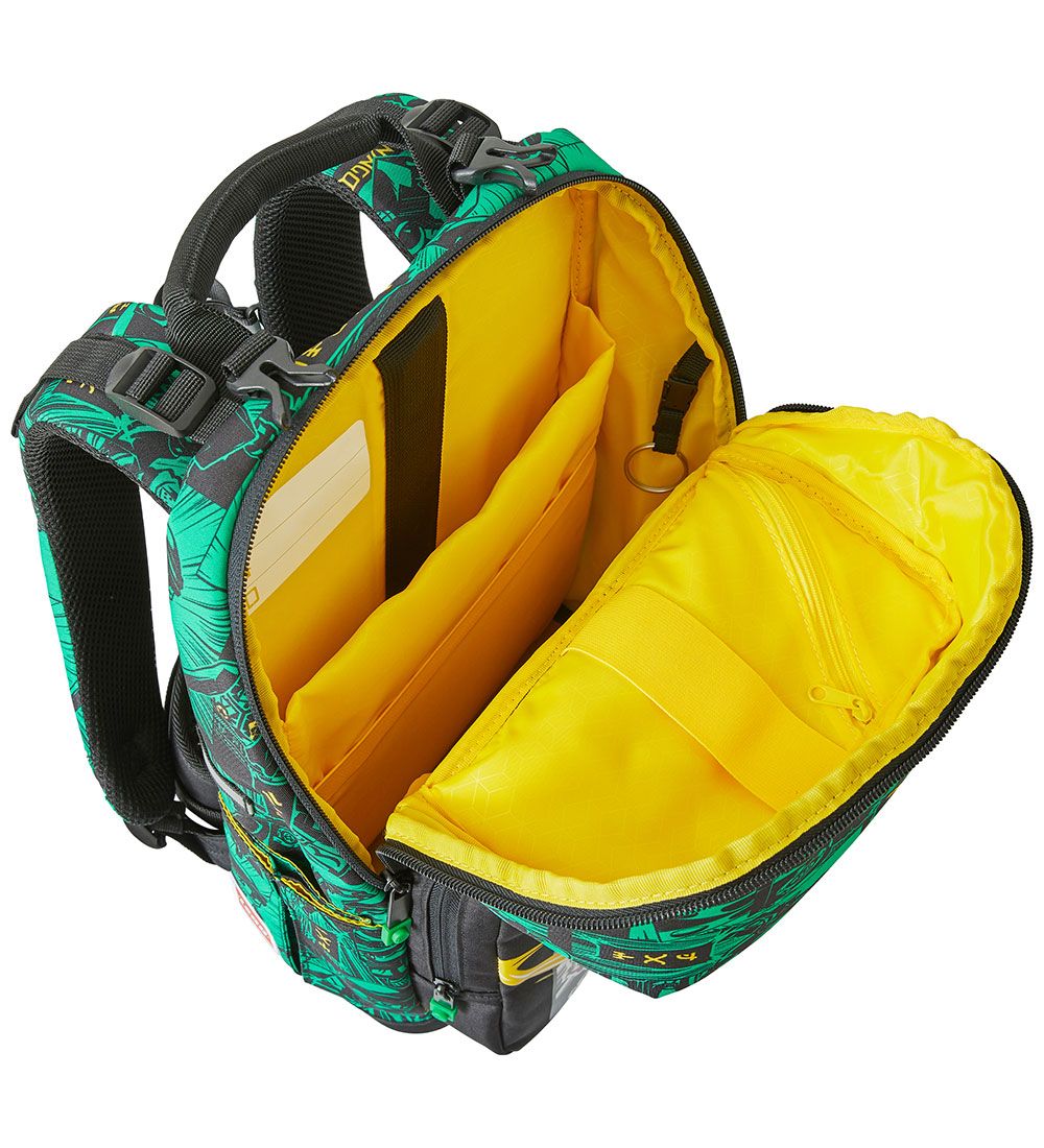 Cartable av. Sac de gymnastique LEGO® Ninjago - Optimo - Noir/Ve