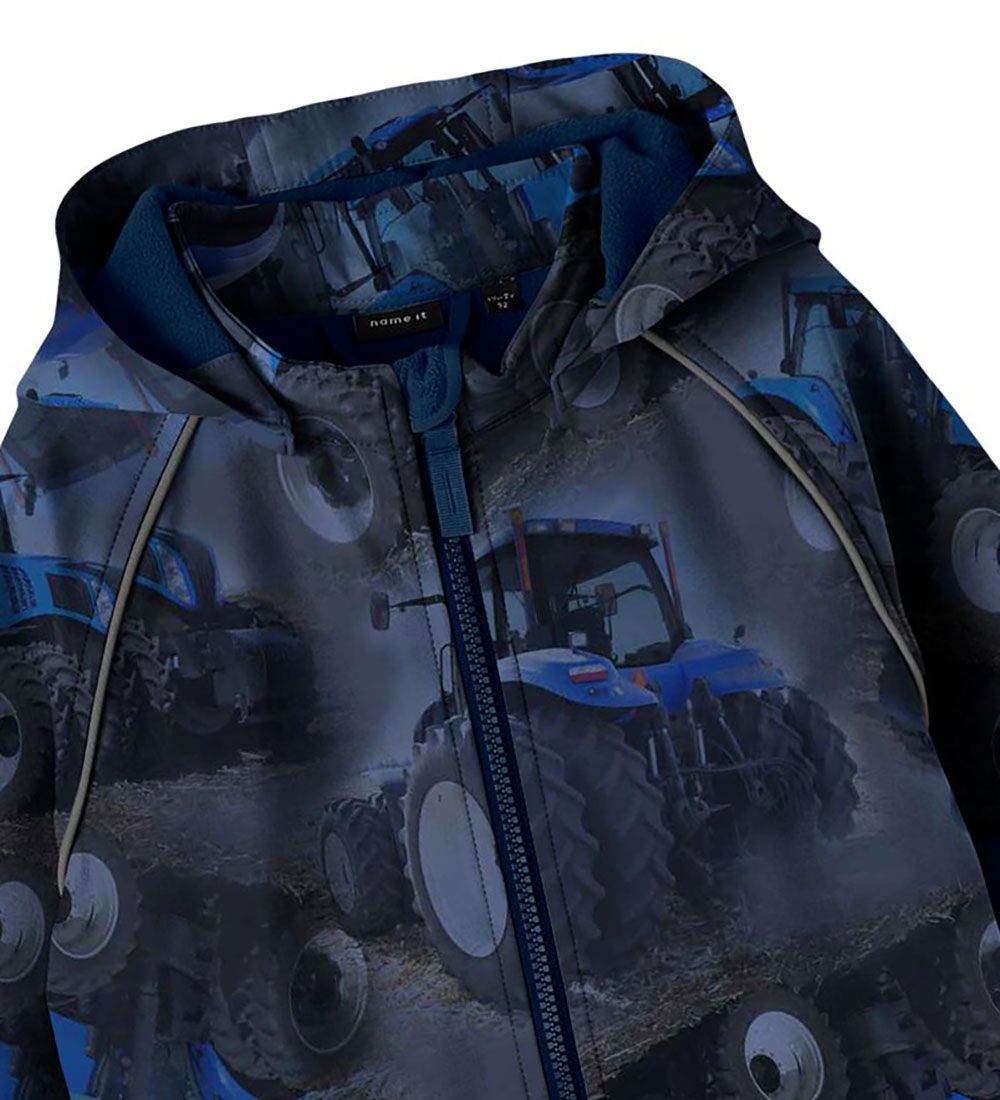 Name It Softshell Suit w. Fleece - NmmAlfa - Insignia Blue