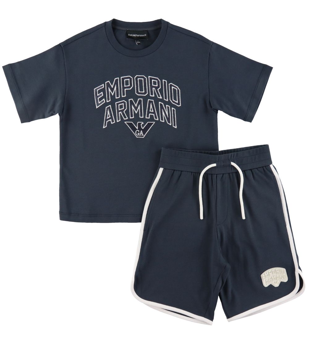 Emporio Armani T-paita/Shortsit - Inchiostro