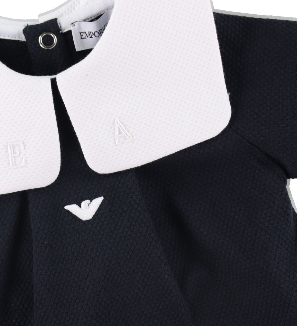 Emporio Armani Summer Romper - Navy w. White