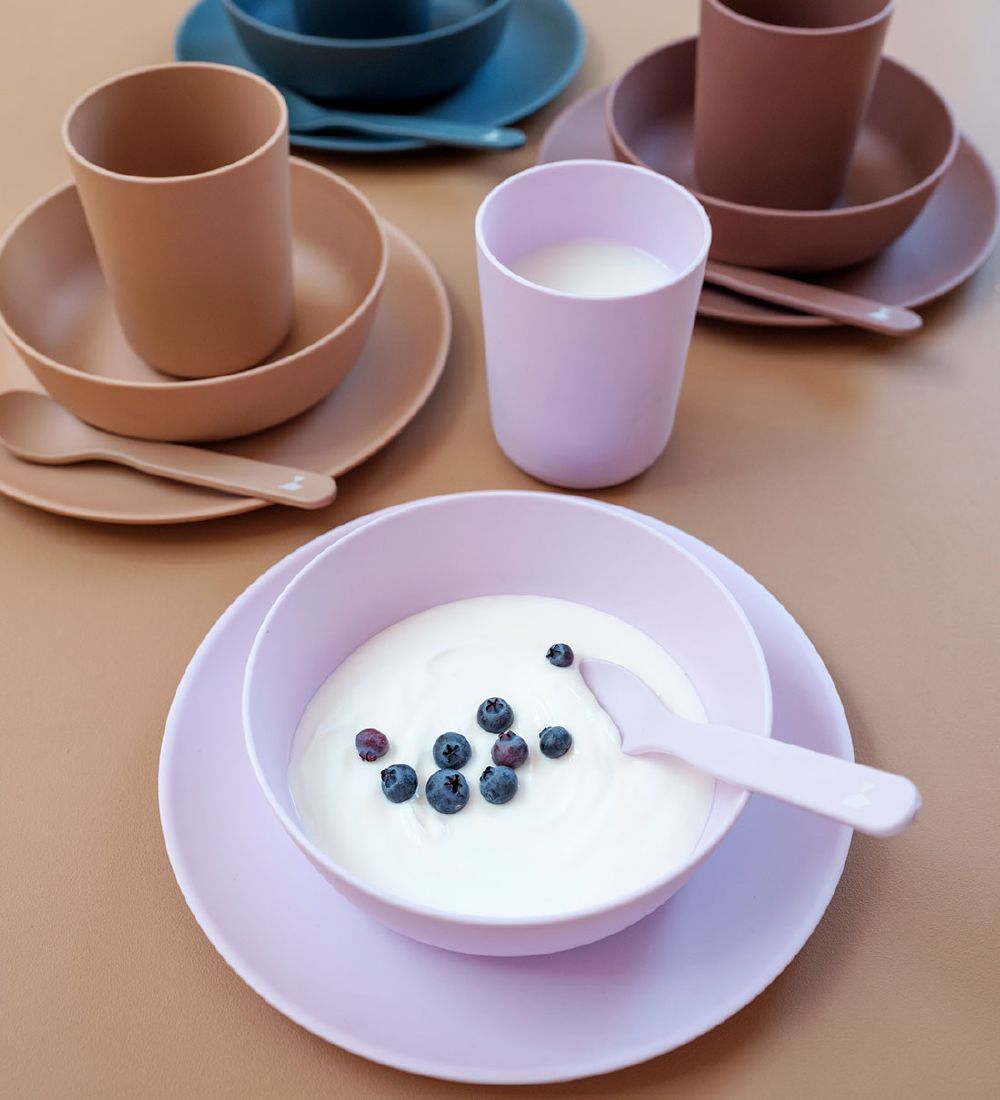 Fabelab Dinner Set - Bioplastic - 4 Parts - Lilac