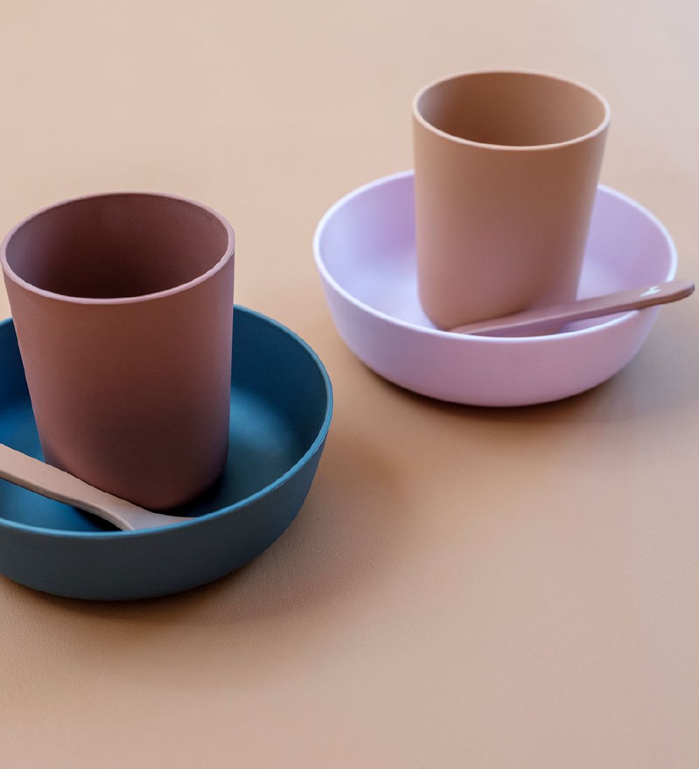 Fabelab Dinner Set - Bioplastic - 3 Parts - Lilac Mix