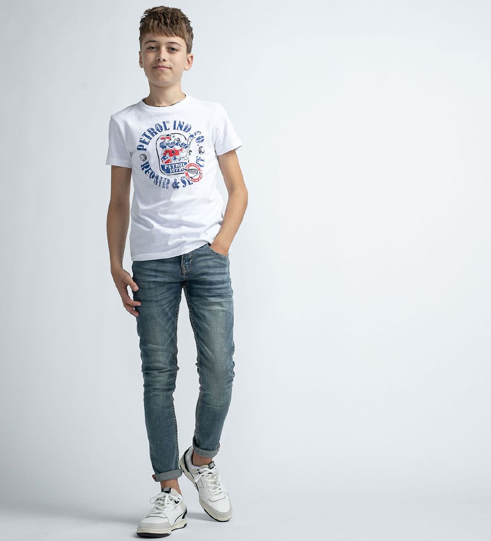 Petrol Industries T-shirt - Classic+ Print - Bright White