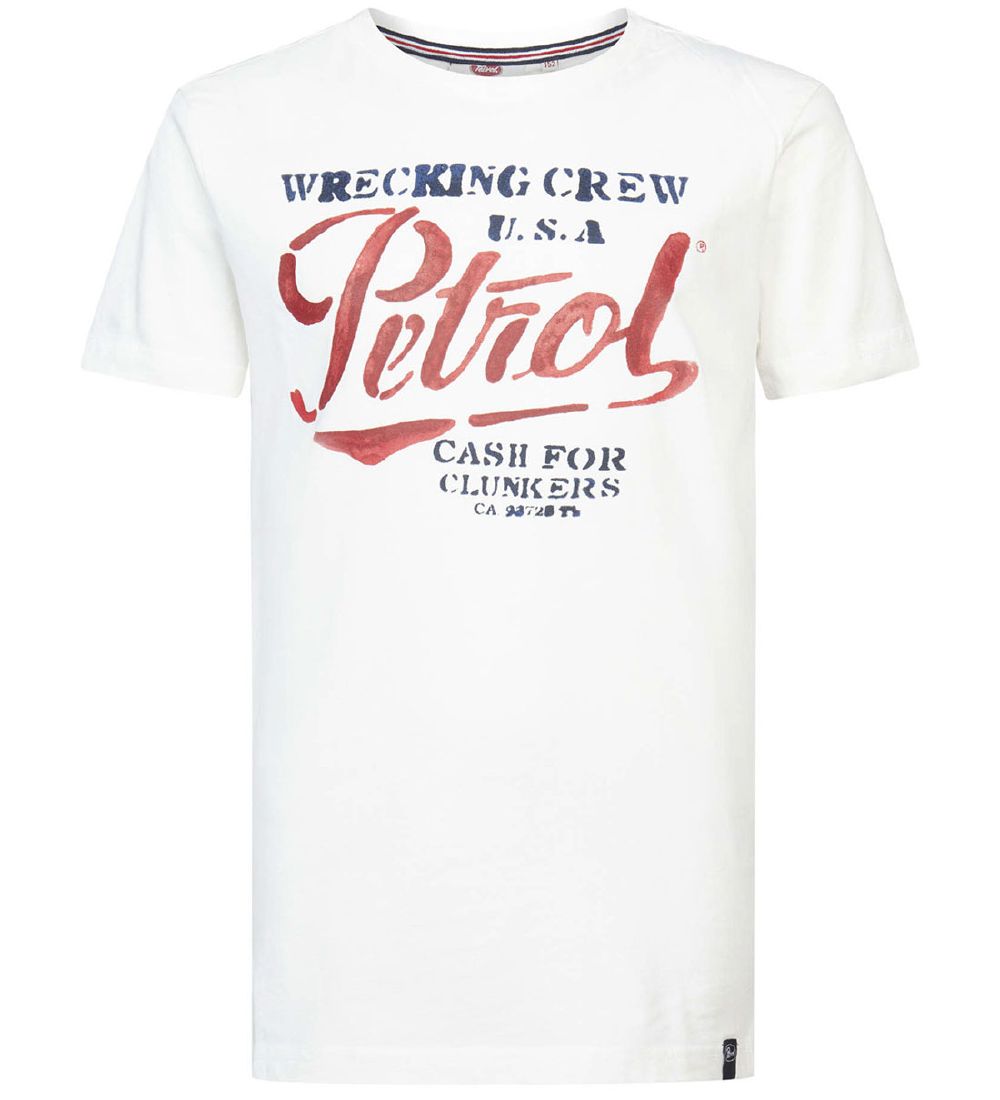 Petrol Industries T-Shirt - Classic+ Print - Kreide White