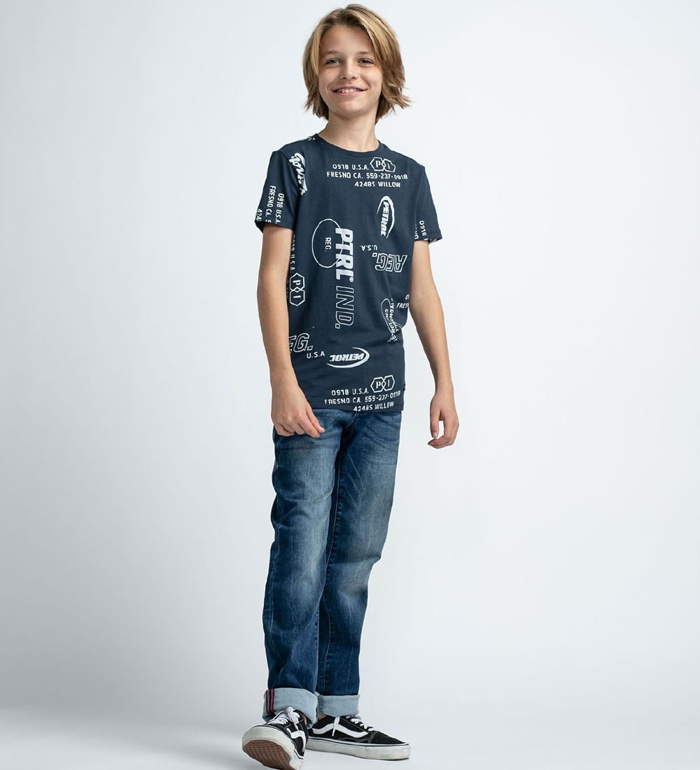 Petrol Industries T-shirt - AOP - Midnight Navy