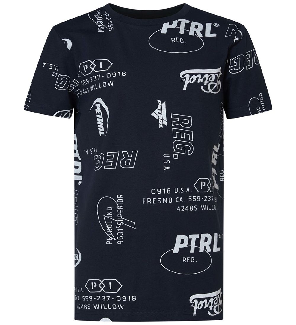 Petrol Industries T-shirt - AOP - Midnight Navy