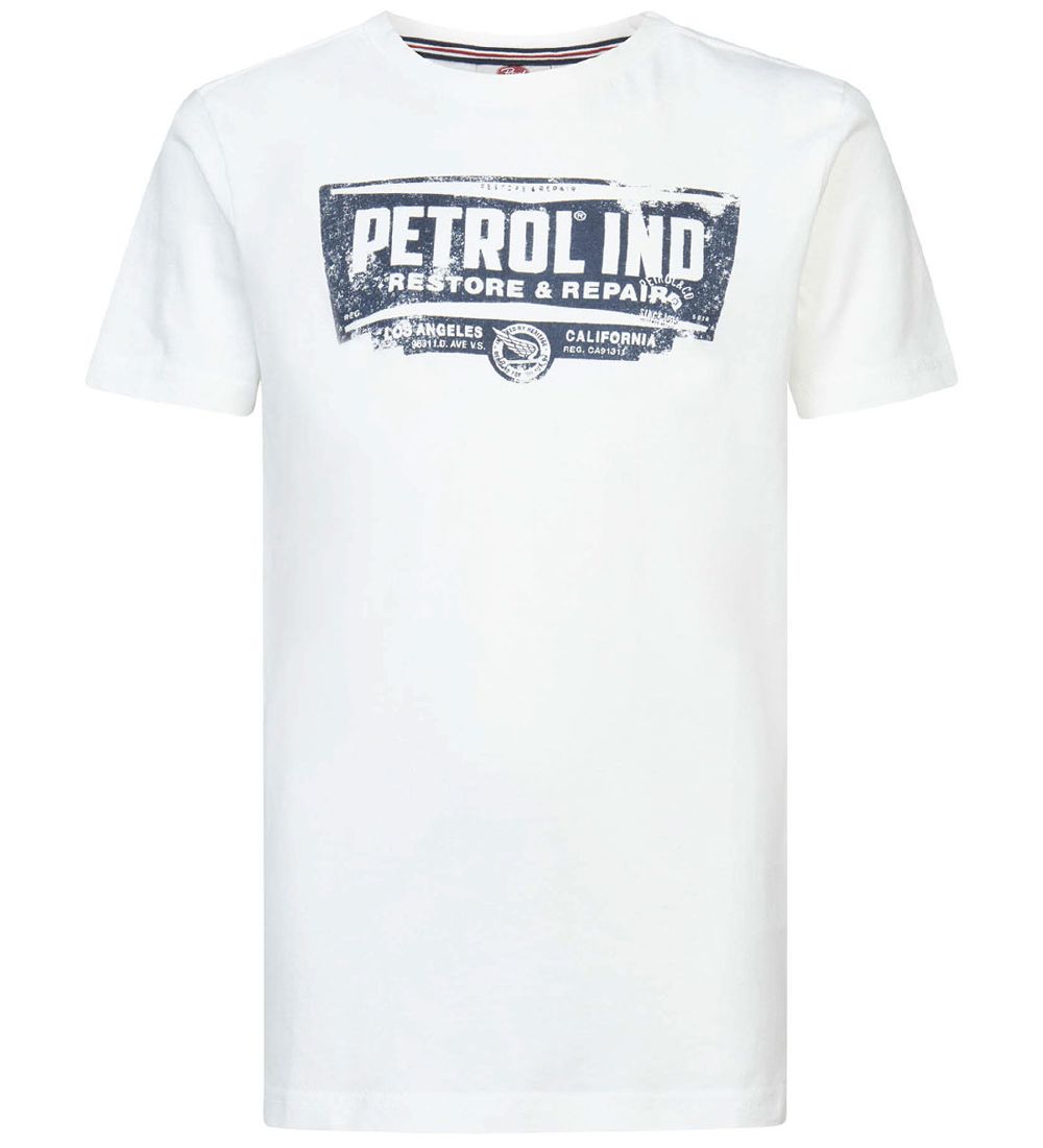 Petrol Industries T-shirt - Classic+ Print - Bright White