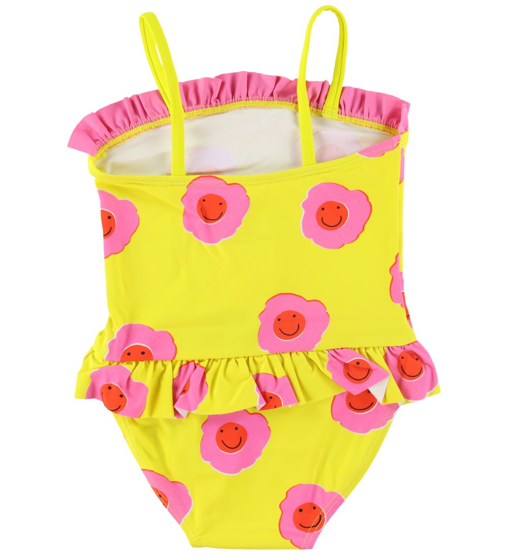 Stella McCartney Kids Swimsuit - UV50+ - Yellow w. Flowers