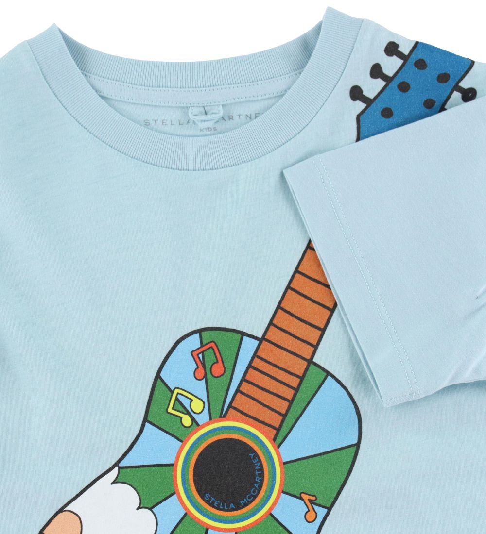 Stella McCartney Kids T-shirt - Blue w. Guitar
