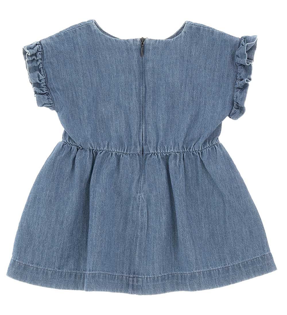 Moschino Dress - Denim - Blue w. Logo/Gold