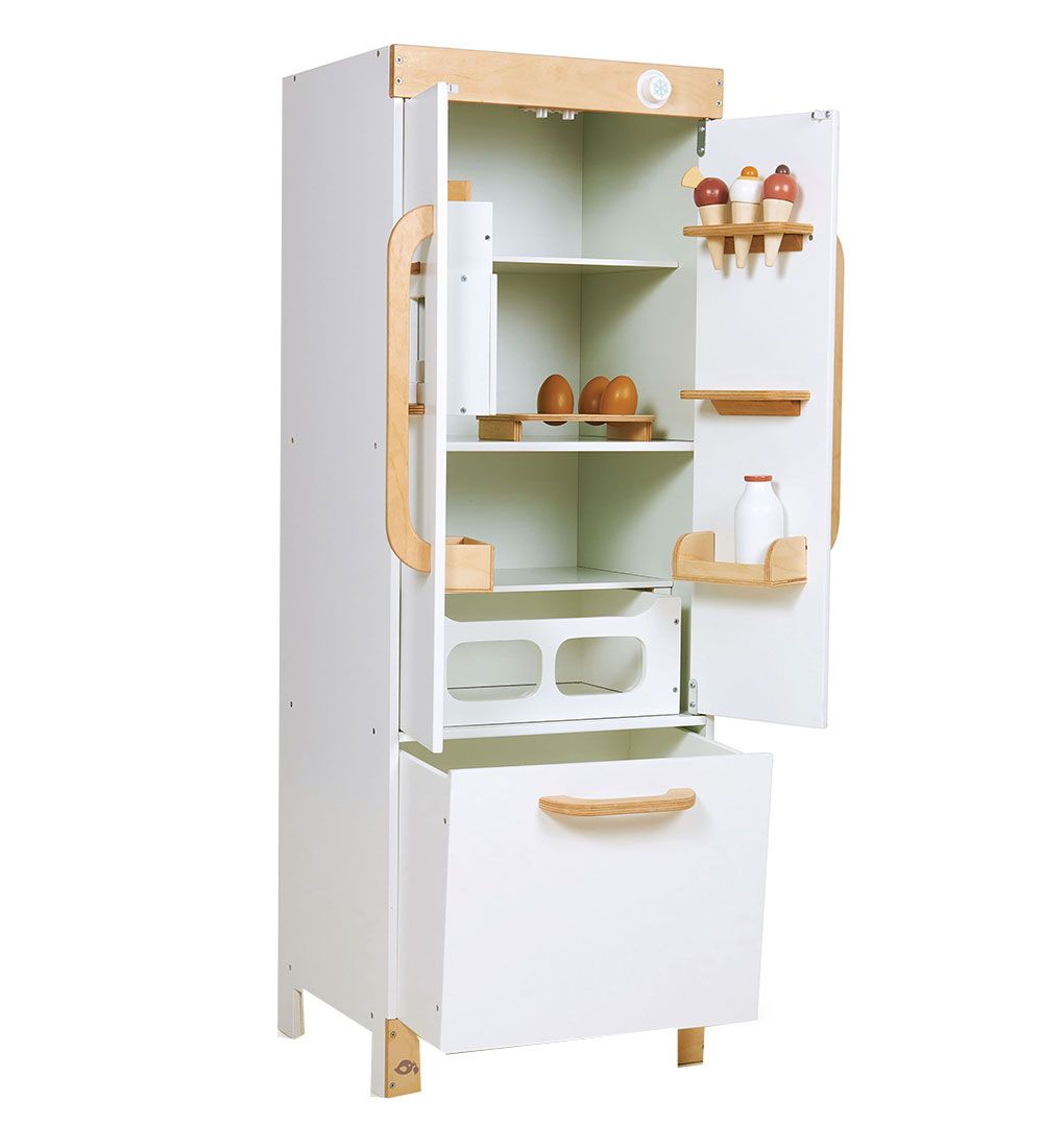 Tender Leaf Wooden Toy - Refrigerator - White