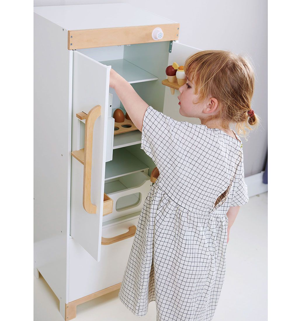 Tender Leaf Wooden Toy - Refrigerator - White