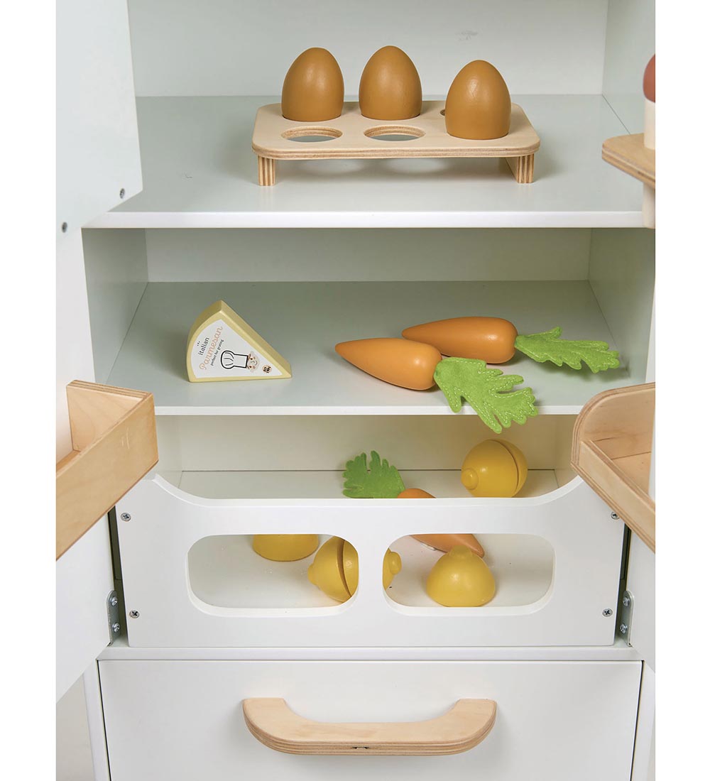 Tender Leaf Wooden Toy - Refrigerator - White