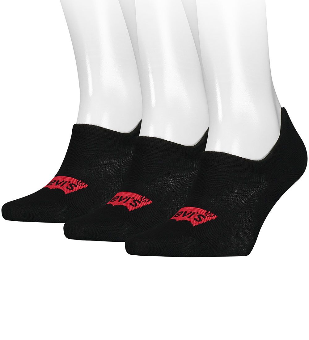Levis Ankle Socks - 3-Pack - Jet Black