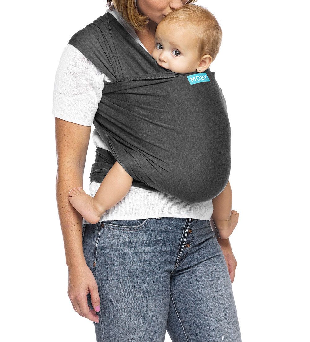 Moby Babywikkeldoek - Evolutie - Houtskool