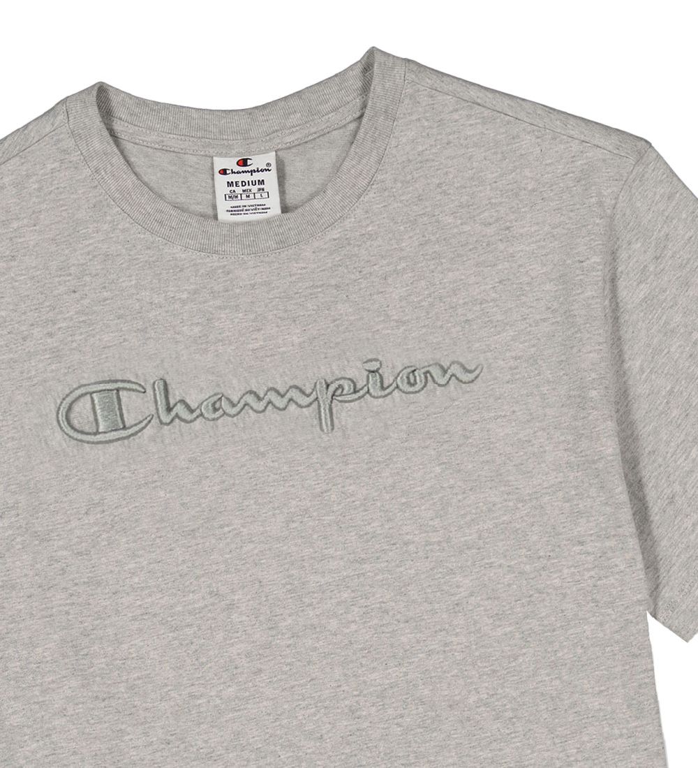 Champion T-shirt - Crew neck - Grey