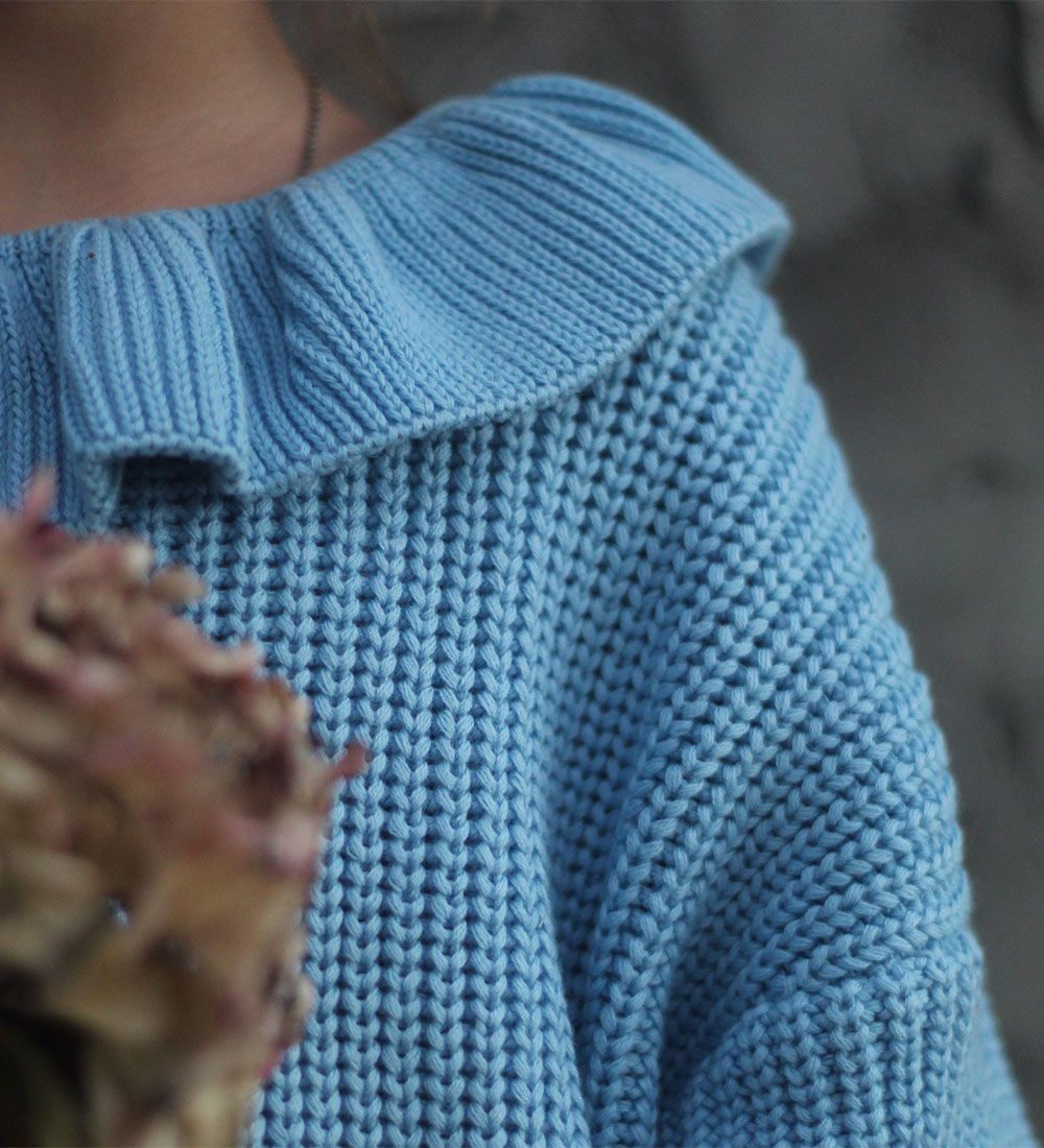 VACVAC Blouse - Knitted - Confettiknit 2.0 - Blue Blossom