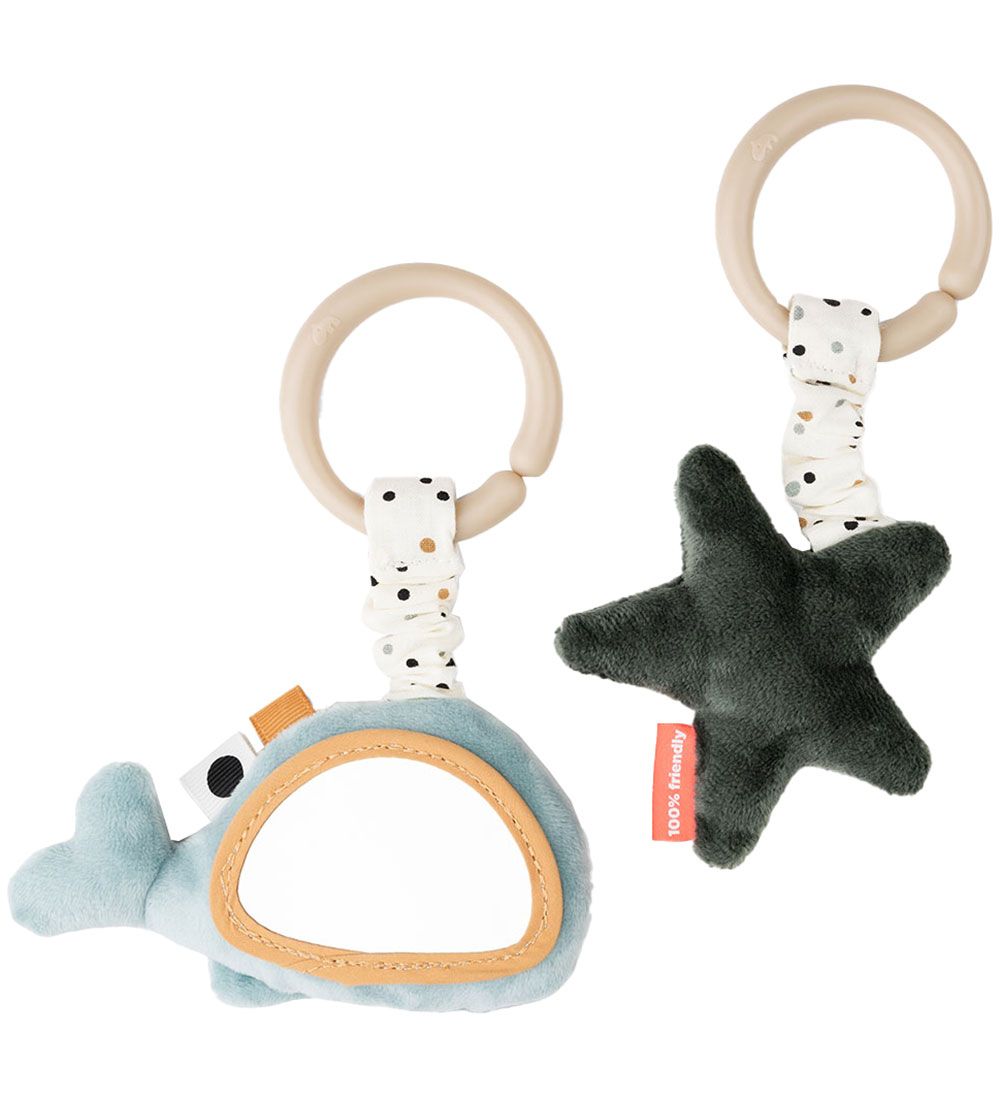 Jouet Suspendu Done by Deer - 2 Pack - Wally - Bleu