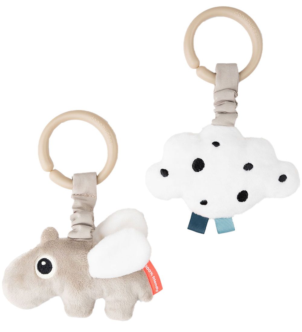 Done by Deer Aufhängung - 2er-Pack - Happy Cloud - Sand