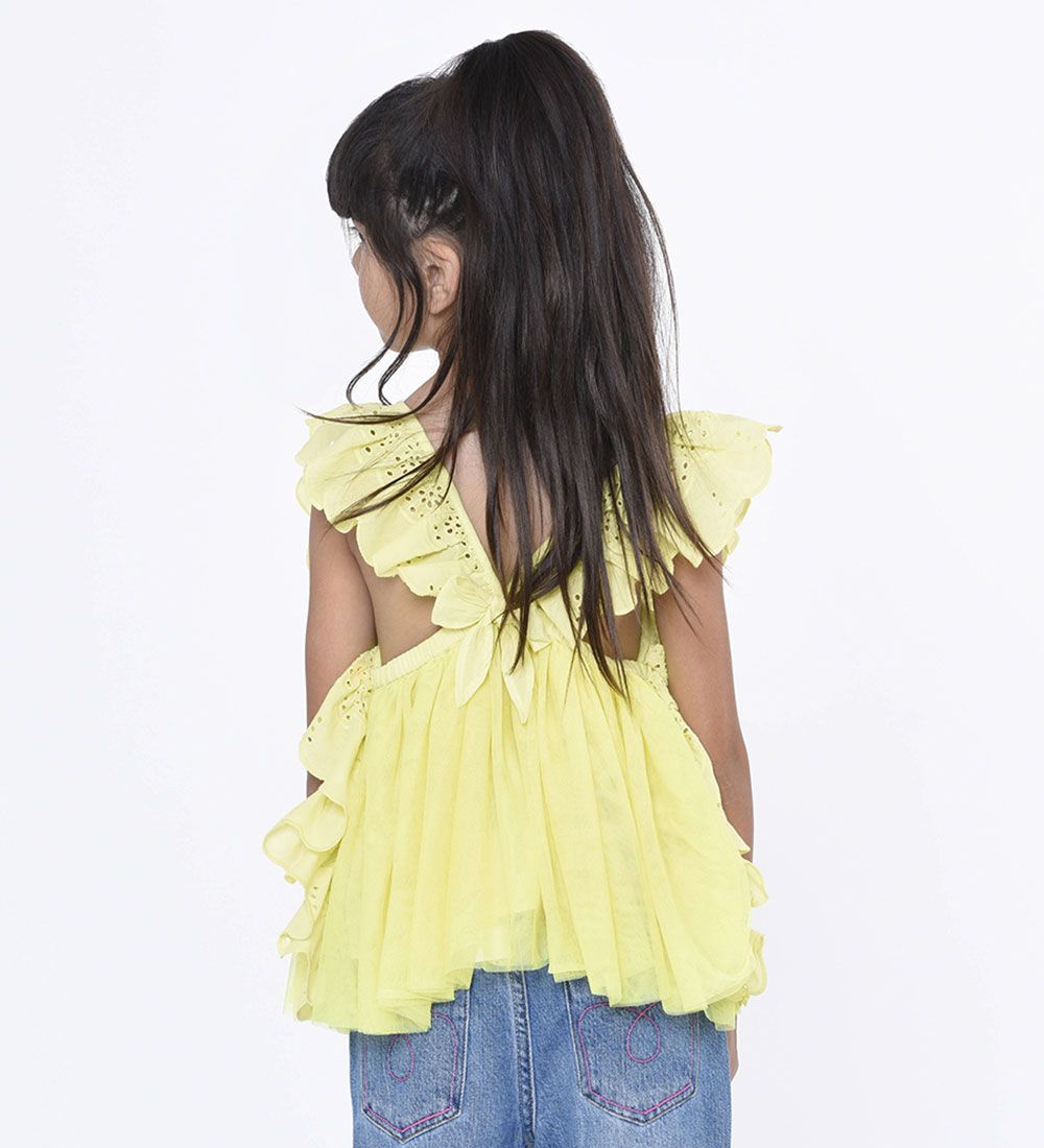 Billieblush Top - Lemon w. Pointelle/Tyl