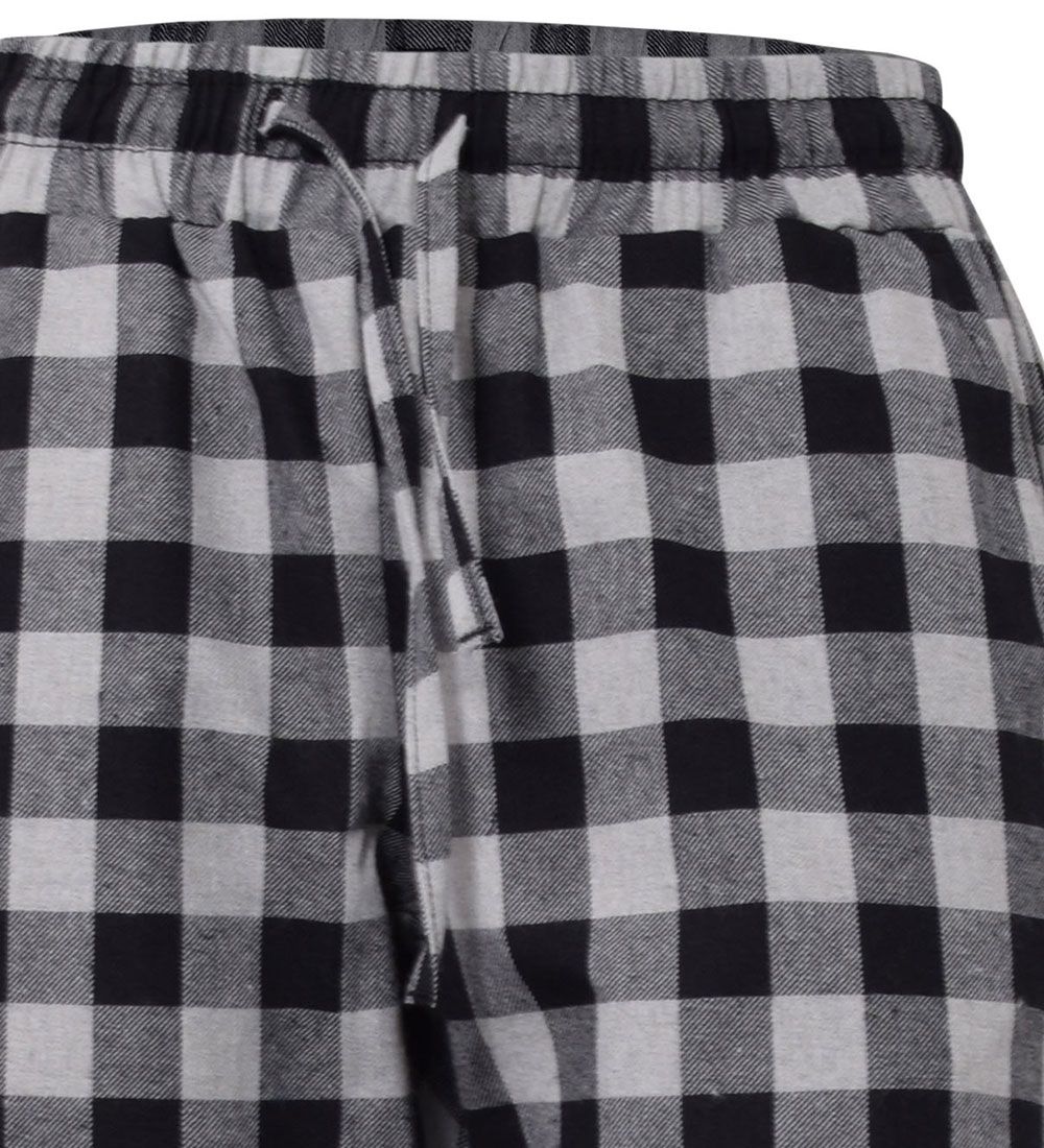 Hound Night Trousers - Blanket Square Checks - Black