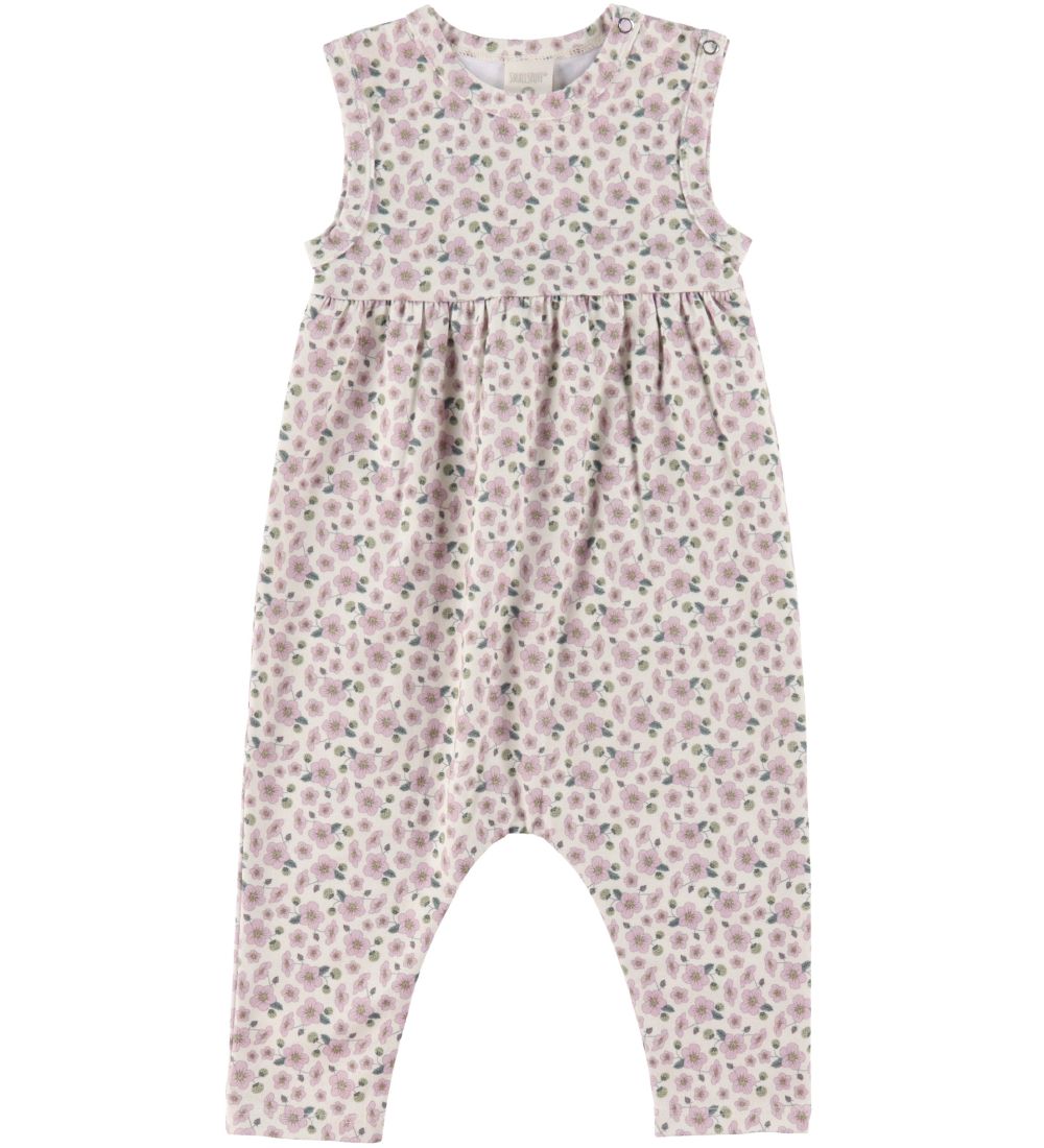Smallstuff Summer Romper - Flowers - Soft Rose