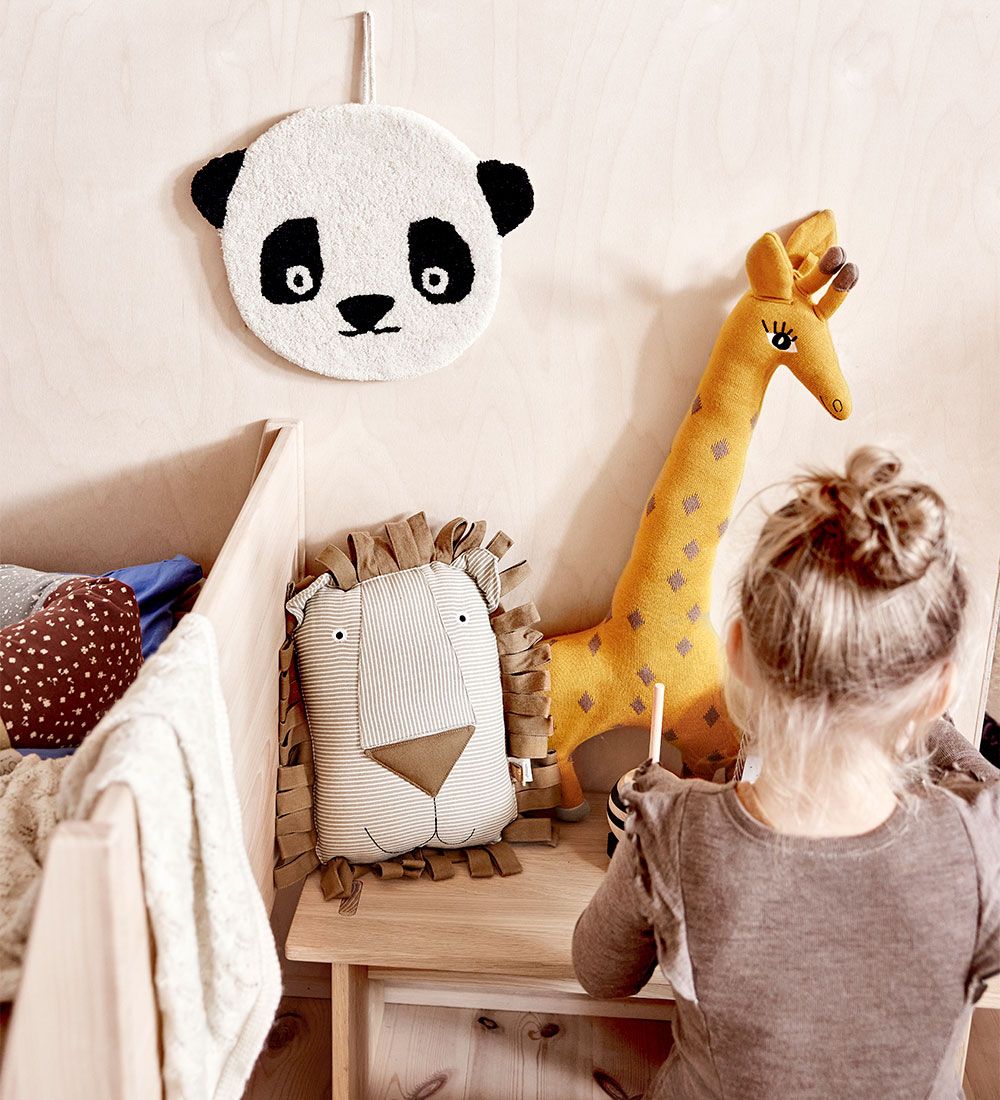 OYOY Tapestry - 25x32 cm - Panda - White/Black