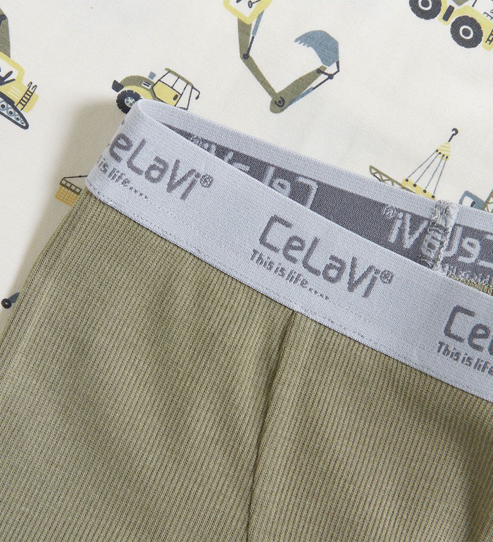 CeLaVi Underwear Set - Undershirt/Boxers - Aloe