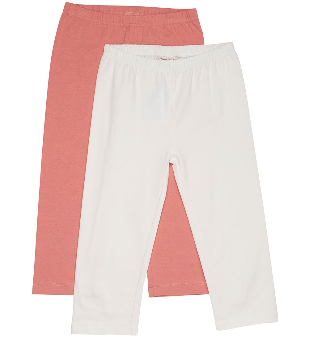 Minymo Leggings - 2er-Pack - Schlucht Clay
