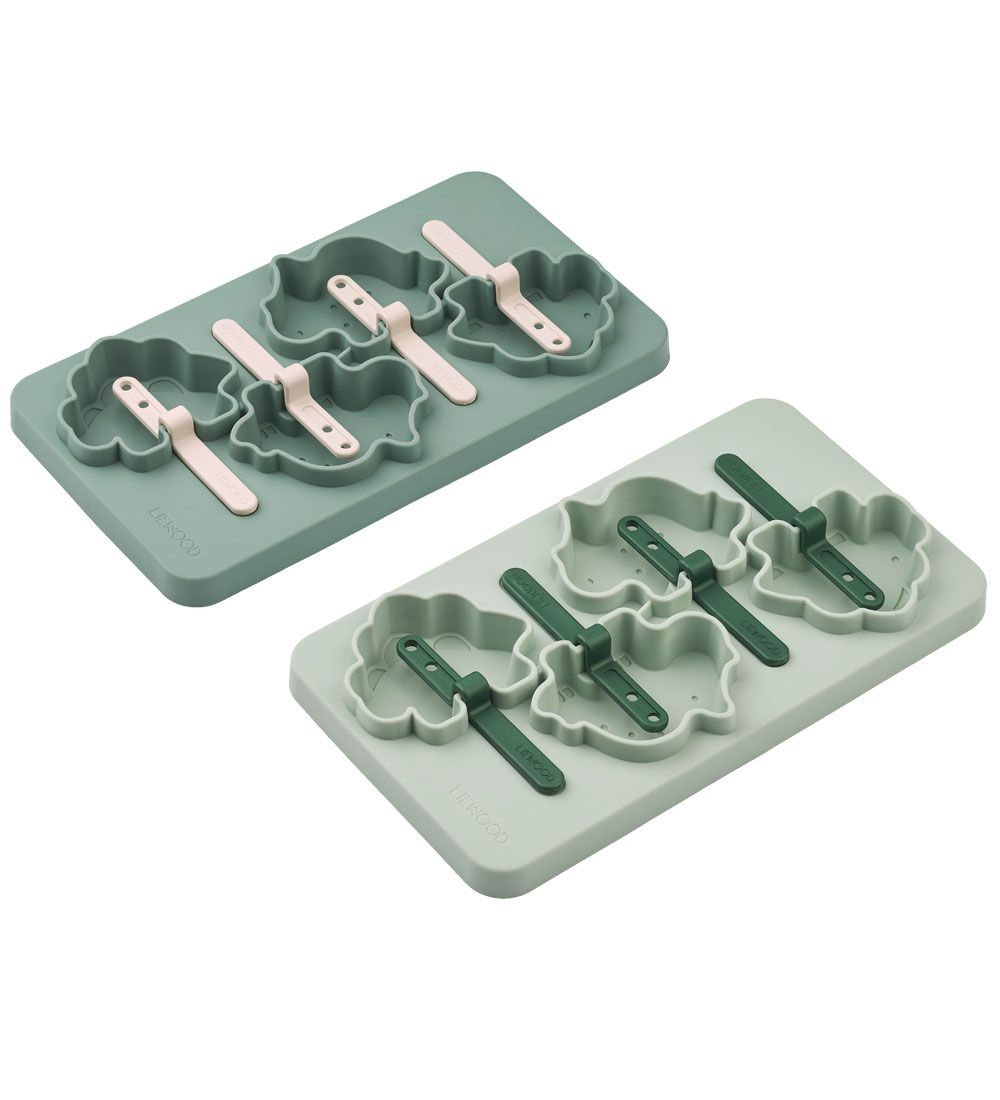 Liewood Ice cream molds - Manfred - 2-Pack - Dino/Peppermint Mul