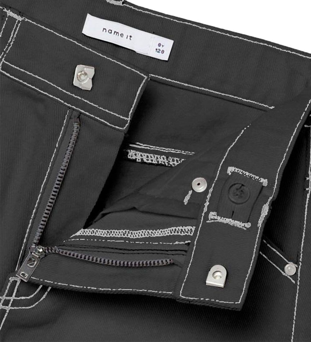 Name It Jeans - NkfRose - Black/Stitch-White