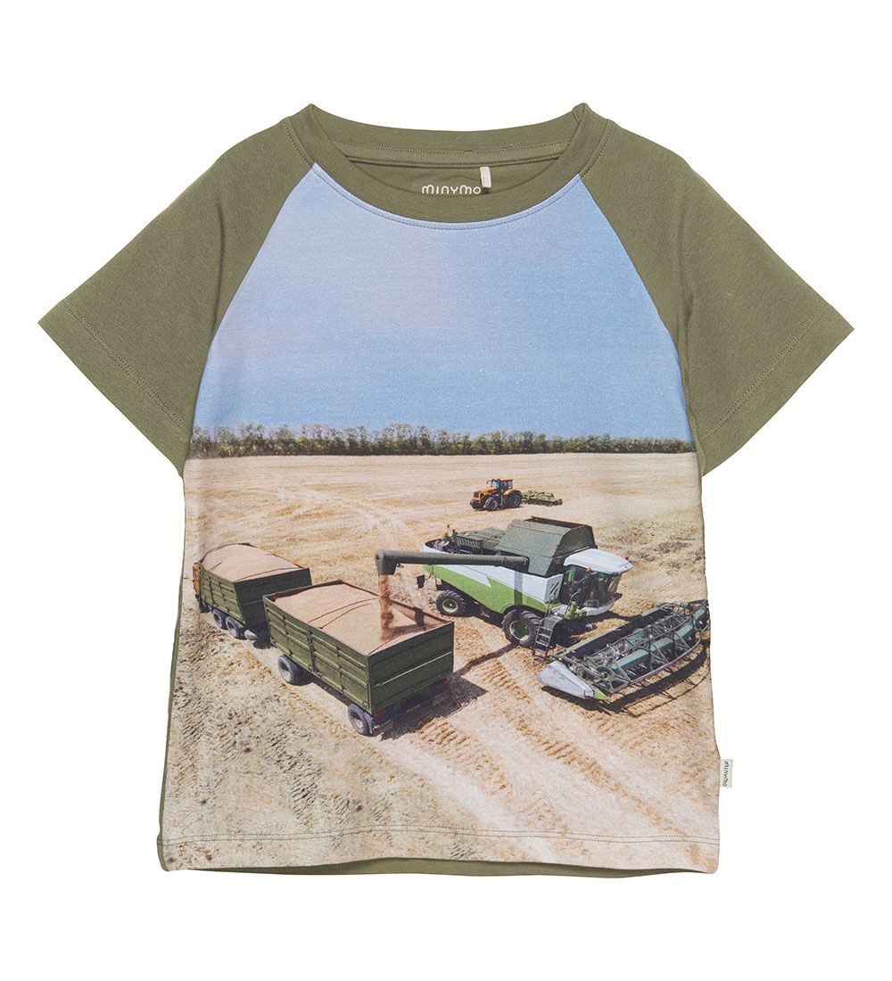 Minymo T-shirt - Deep Lichen Green