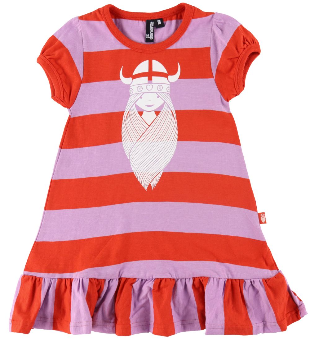 Danefæ Dress - Danevesterbro - Bright Red/Soft Viola
