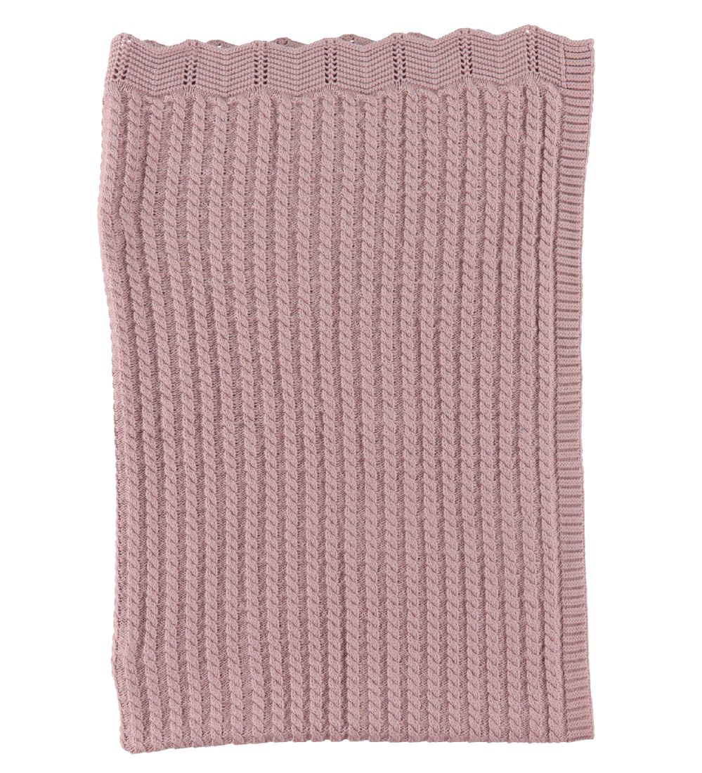 Nørgaard Madsens Blanket - Knitted - 75x100 cm - Plum