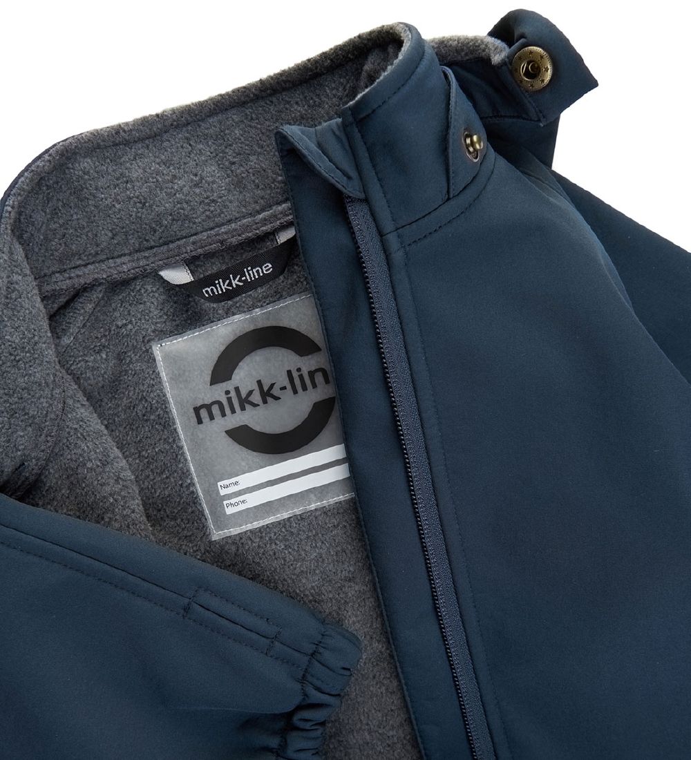 Mikk-Line Softshell Suit w. Fleece - Recycled - Blue Nights