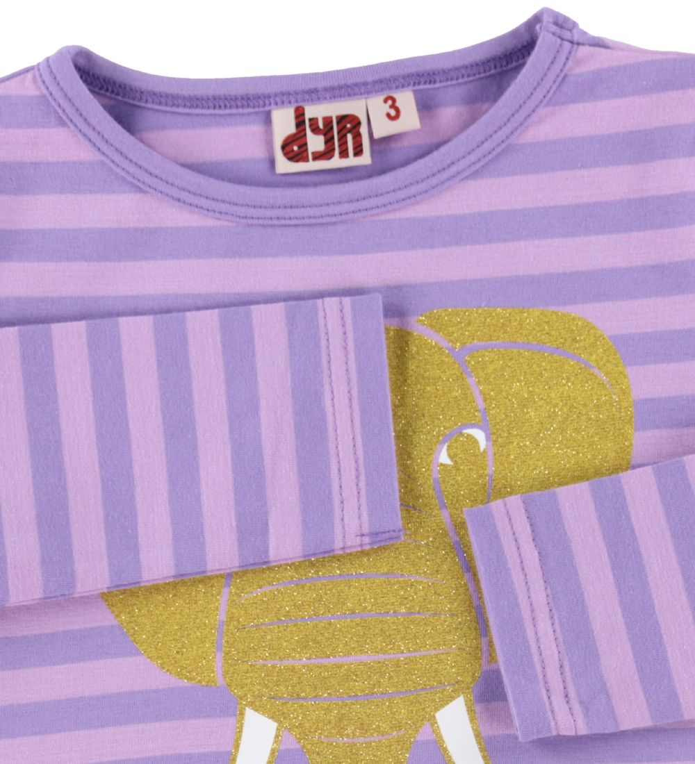DYR Dress - ANIMALZanzi - Soft Viola/Viola w. Gold Elephant
