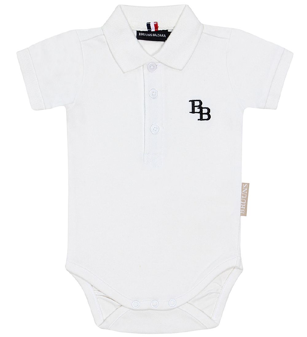 Bruuns Bazaar Bodysuit s/s - Piqué - Danilo - White