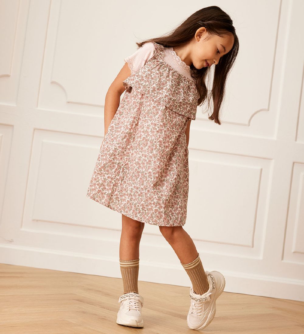 Bruuns Bazaar Kleid - Ibia - Beige m. Blumen