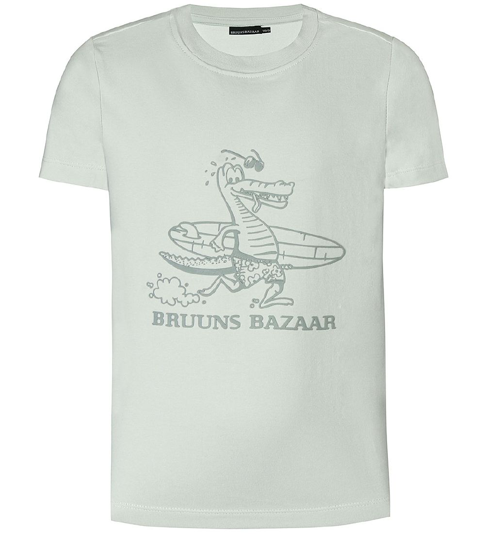 T-Shirt Bruuns Bazaar - Gilles - Vert