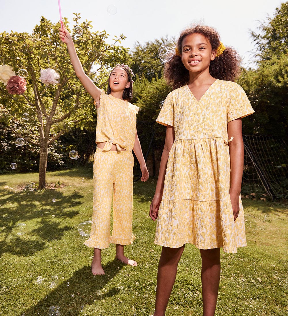 Pieces Kids Byxor - Culotte - PkMaya - Mellow Yellow