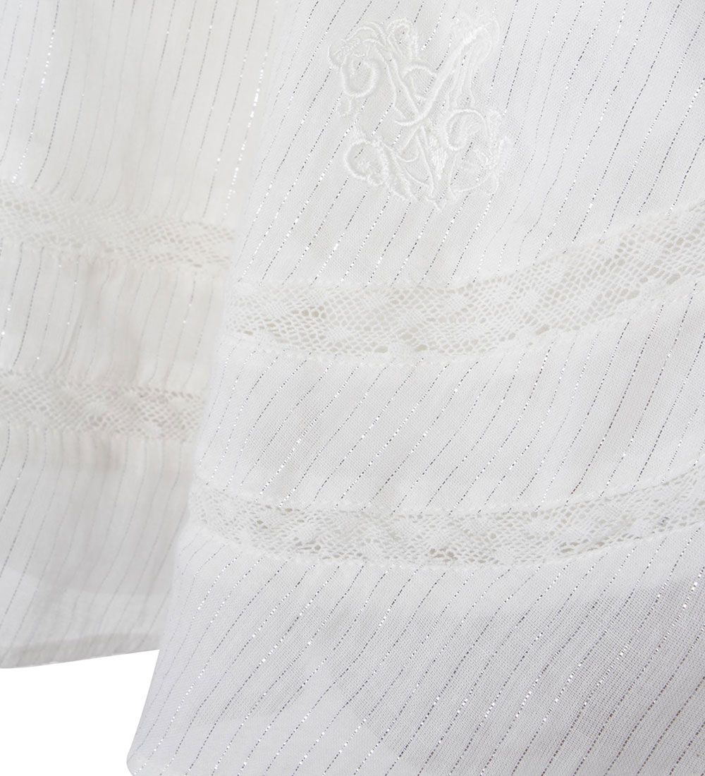 Zadig & Voltaire Skirt - Ivory w. Silver stripes