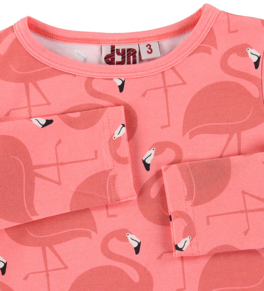DYR Dress - DYRZanzi - Coral w. Flamingos