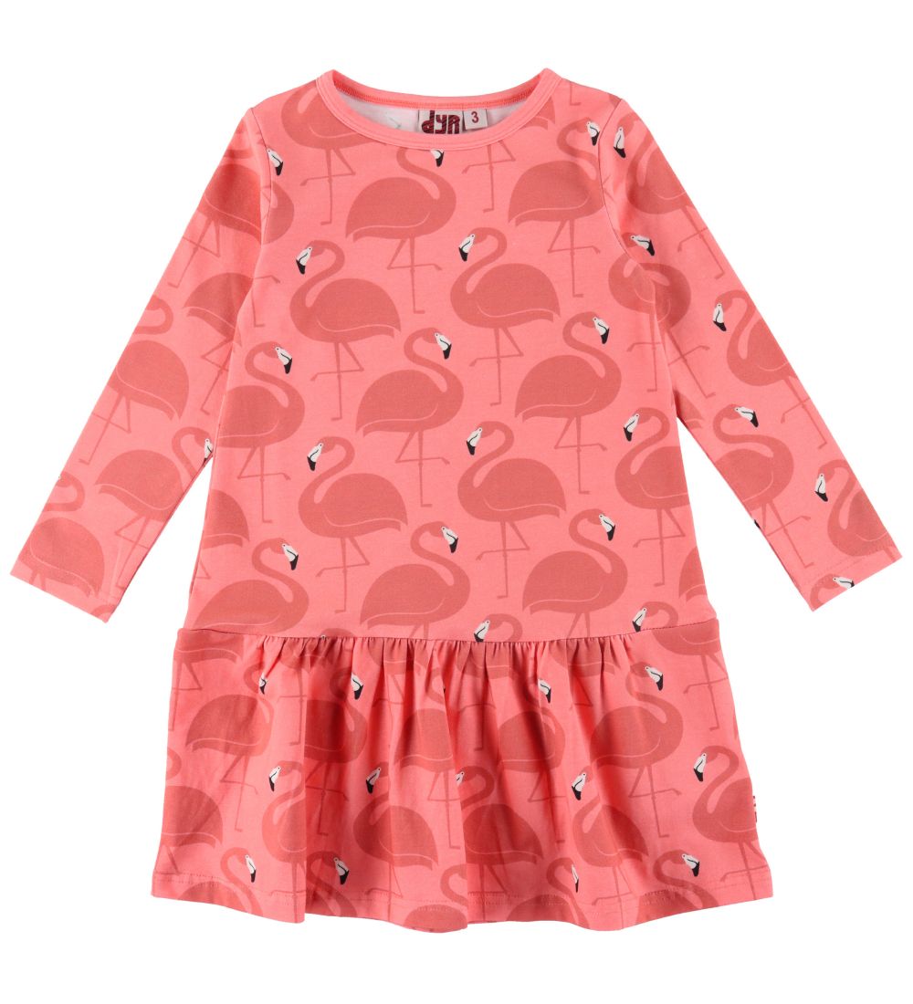 DYR Dress - DYRZanzi - Coral w. Flamingos